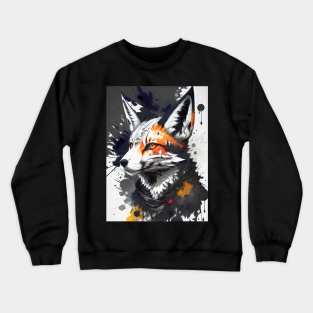 Ink Style Fox Crewneck Sweatshirt